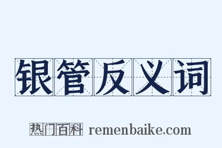 银管反义词是什么意思的图片